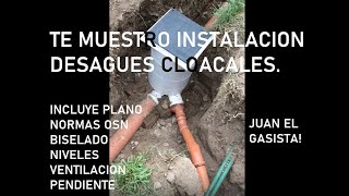 Te muestro instalación desagues cloacales paso a paso cloaca [upl. by Ntsyrk858]