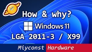 🇬🇧 Windows 11 on LGA 20113  X99 – how to install and tests vs Windows 10  E52640 V3 RX 6800XT [upl. by Keelby921]