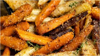 The Perfect Sidekick to any Meal Parmesan Crusted Roasted Carrots [upl. by Enomahs]