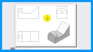 Autocad  Crear vistas a partir de una pieza o modelo 3D Vistas 2D desde 3D Tutorial en español HD [upl. by Anilosi]