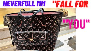 LOUIS VUITTON NEVERFULL MM BLACK quotFALL FOR YOUquot COLLECTION 2022 [upl. by Sucram]