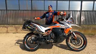 KTM 890 Adventure R 2022 ARROW Exhaust stereo sound check [upl. by Lettig]