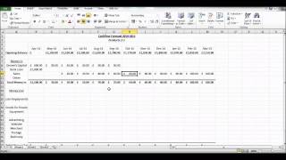 How to Create a Cash Flow Forecast using Microsoft Excel  Basic Cashflow Forecast [upl. by Nwavahs19]