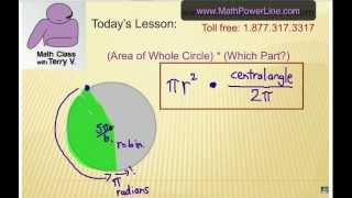 How to Find the Area of a Sector Radians [upl. by Desimone]