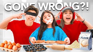 Blind Deaf and Mute Baking Challenge with siblings [upl. by Borszcz546]