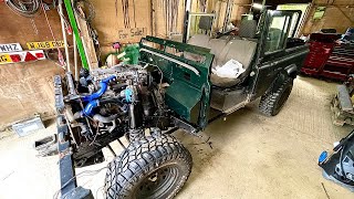 Land Rover Defender GALVANISED Bulkhead Replacement  Timelapse [upl. by Kursh]