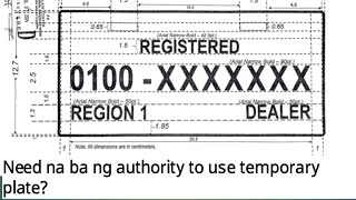 Temporary plate  improvise plate No plate No travel [upl. by Edahsalof]