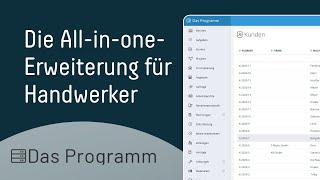 Das Programm Die allinoneErweiterung für Handwerker bexio Marketplace [upl. by Anual]