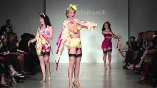 Secrets in Lace at Lingerie Fashion Week 2014 with Angie Pontani [upl. by Fuchs563]