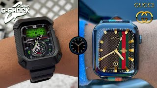 Apple Watch to a Gucci and Casio GShock Redesign using Clockology [upl. by Alleacim365]