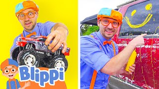 Blippi Learns to Clean Cars Educational Videos for Kids [upl. by Bearce893]