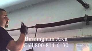 How To Remove Tension Garage Door Spring Replacement [upl. by Ahaelam]