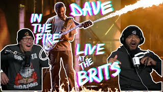 BEST BRITS 2022 PERFORMANCE  Americans React to Dave In the Fire Live at the Brits [upl. by Wescott90]