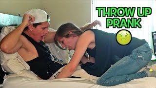 INSANE THROW UP PRANK ON BOYFRIEND [upl. by Htebharas]