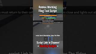 Roblox Fling Tool FE Script  shorts roblox robloxexploits [upl. by Ruttger]