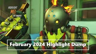 OVERWATCH 2  February 2024 Highlight Dump Funny Moments Big Plays and Other Randomness [upl. by Gundry]