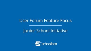 Schoolbox Junior School Initiative — Victoria User Forum 2023 [upl. by Eaton]