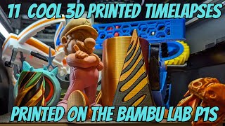 11 Cool amp Satisfying 3d Printed Timelapses  Printed on Bambu Lab P1S  Cool 3d Prints [upl. by Fenella]