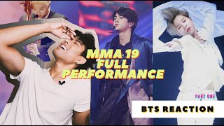 Idols Reaction to BTS Intro  Dionysus Performance at 2019 Melon Music Awards MMA [upl. by Ressan134]