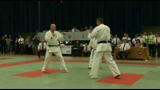 Full contact Kyokushin Karate 2008 British Heavy Weight final [upl. by Annoek]