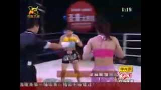 The first and the only time female knockout in China quotWu Lin Fengquot [upl. by Htebzile]