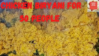 Easy to make chicken biryani for 50 peoplechicken biryani [upl. by Ridgley]