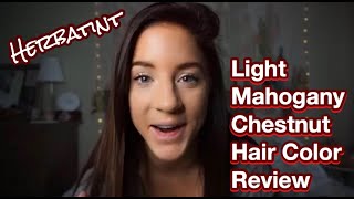 Herbatint Hair Color Mahogany Chestnut Review [upl. by Odlanyar]