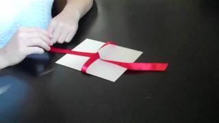 How to Tie a Bow for your wedding invitations [upl. by Anetsirhc151]