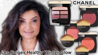 Chanel Les Beige Healthy WInter Glow Collection  Primers Eyeshadow and Blushes [upl. by Ahtinak]