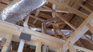 Home Inspection New Construction Dryer Vent [upl. by Adelheid]