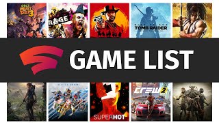 Stadia Game List for 2020  Which Google Stadia Games are available [upl. by Nimra]