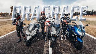 DRAGRACE MAXISCOOTER  BMW C 650 Sport SFIDA Kymco AK 550 SFIDA Yamaha TMAX 560 [upl. by Kelton]