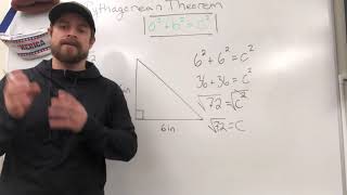 Simplifying Radicals in Pythagorean Theorem [upl. by Hallutama]