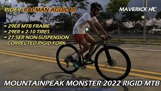 275 SAGMIT K20 Rigid Fork sa 29 MOUNTAINPEAK MONSTER 2022 amp KENDA Tire ni Racman Aguilar [upl. by Pihc]