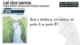 UFPB  A prefeitura de certa cidade vai construir sobre um rio que corta essa cidade uma ponte que [upl. by Ainessej]