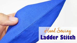 How to hand sew the ladder stitch [upl. by Ihc]