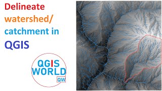 Watershed Delineation in ArcGIS from DEM Data  Drainage Map [upl. by Altheta]