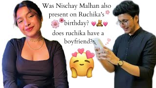 was nischay malhan also present on ruchikas birthday ❤️👀 ruchikarathore [upl. by Idette]