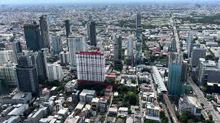 Baiyoke Tower II full 360 view of Bangkok Thailand [upl. by Winifred]