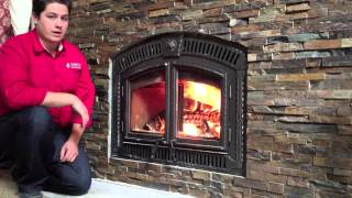 NZ3000 Napoleon Wood Burning Fireplace Zero Clearance Product reivew Burn Video [upl. by Anircam]