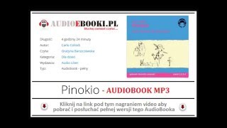 PINOKIO  AUDIOBOOK  Piękna Bajka dla Dzieci do słuchania na MP3  Carlo Collodi [upl. by Nilerual]