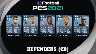 PES 2021  ALL 121 BLACK BALL PLAYERS OFFICIAL MAX RATING [upl. by Durrett67]