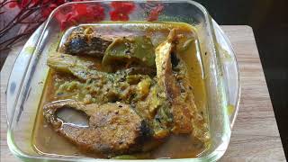 Begun Ilish Recipe Begun Ilish er jhol Bengli style  Ilish Macher Tel Jhol begun diye [upl. by Arlinda]