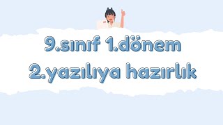 9Sınıf Almanca 1Dönem 2Yazılıya Hazırlık 20222023  Boş Sınav Örneği [upl. by Wileen]