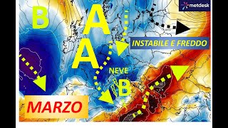 METEO  IN TERZA DECADE PERIODO INSTABILE E PIU FREDDO CON MALTEMPO E NEVICATE SUI RILIEVI [upl. by Attenohs690]