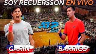 Cristian Garín vs Tomás Barrios Vera Reaccionando en vivo ATP 250 de Santiago [upl. by Nirel]