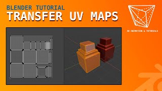 Blender Tutorial Transfer UV Map  copy UV map [upl. by Eneleoj697]