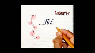 Mastering the Art of Lettering How to Draw the Letter H arteducation calligraphy handlettering [upl. by Rosemaria498]