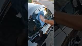 BMW M4 windows cleaning shorts asmr viral cleaning detailing bmw automotive [upl. by Llirrehs]