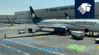 Aeromexico Flight Review Trip Report 7378 vs 737 MAX 8 [upl. by Odnalref]